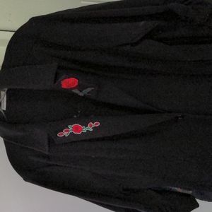Black women's dress coat